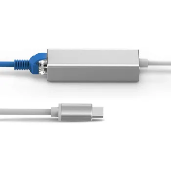 Adapter USB-C na gniazdo RJ45 SPU-A04 srebrny