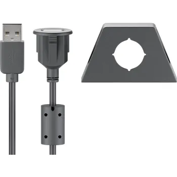Przedłużacz USB 2.0 ze stałym montażem Goobay 0.6m
