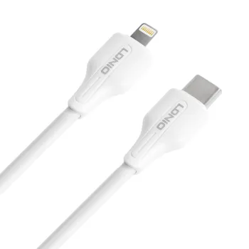 Kabel USB-C - Lightning LDNIO 2m 30W biały LC122I