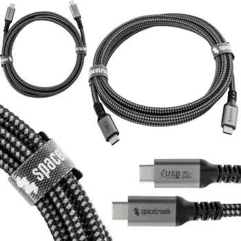 Kabel USB-C 4.0 40Gbit/s Spacetronik 1.8m 240W