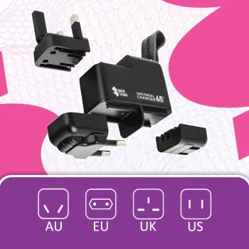 Adapter podróżny USB 4w1 GaN 65W Spacetronik SR105
