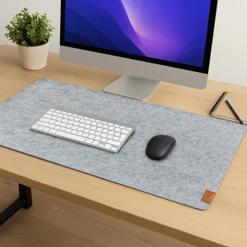 Mata filcowa pod myszkę szara 120x60cm SPB061