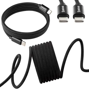 Kabel magnetyczny USB-C Spacetronik 1,8m czarny