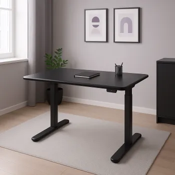 Blat MDF malowany proszkowo 160x80x2.5 Pure Black
