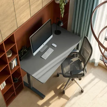 Blat MDF malowany proszkowo 180x80x2.5 Steel Grey