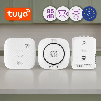 Czujnik 3x dymu gazu czadu zestaw Tuya SL-DZ-CDG02