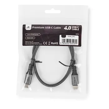 Kabel USB-C 4.0 40Gbit/s Spacetronik SPC005 0.5m