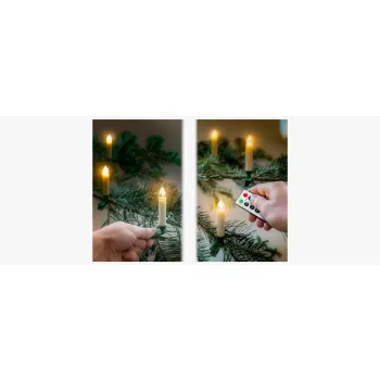 Świeczki choinkowe LED Goobay 1.5x10cm ZESTAW 10x