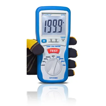 Cyfrowy tester pętli zwarcia PSC PeakTech 2715