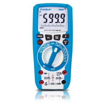 Multimetr cyfrowy LED LCD IP67 PeakTech 3443