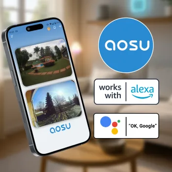 Kamera zewnętrzna solarna Aosu SL-C9S