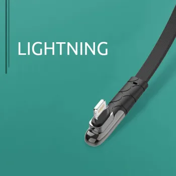 Kabel USB-A/Lightning LDNIO kątowy 90st 1m LS581L