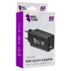 Ładowarka 3w1 USB-C USB PD Quick 65W 5A czarna