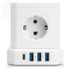 Listwa zasilająca 5xAC 3xUSB 1xUSB-C SPS-C02W