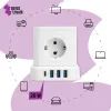 Listwa zasilająca 5xAC 3xUSB 1xUSB-C SPS-C02W