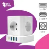 Listwa zasilająca 5xAC 3xUSB 1xUSB-C SPS-C02W