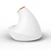 Bezprzewodowa mysz pionowa Delux M618C RGB biała