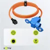 Adapter kabel Schuko na CEE 16A i Schuko 90st 1,5m