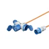 Adapter kabel CEE na CEE 16A i 2 Schuko10m