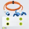 Adapter kabel CEE na CEE 16A i 2 Schuko10m