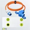 Adapter kabel CEE na CEE 16A i Schuko 90st 1,5m