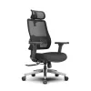 Fotel biurowy obrotowy Spacetronik LUMBO 11 Czarny