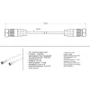 Przyłącze FF SAT Goobay kabel antenowy 0.3m