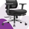 Ergonomiczny fotel Spacetronik LUMBO 44 Czarny