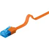 Kabel LAN Patchcord CAT 6A UTP PŁASKI orange 2m