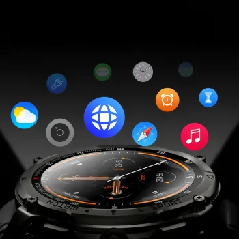 Smartwatch Kumi U5 Pro 170 trybów SPORT Czarny