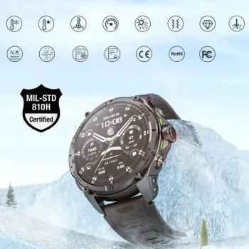 Smartwatch Kumi U5 Pro 170 trybów SPORT Czarny