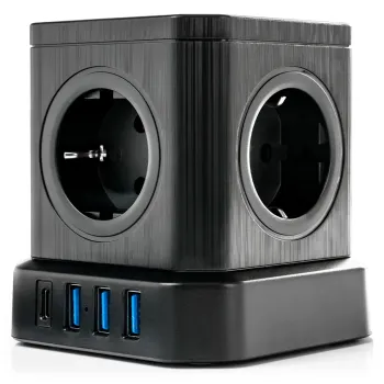Listwa zasilająca 5xAC 3xUSB 1xUSB-C SPS-C02B
