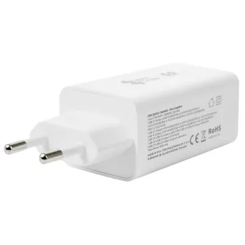 Ładowarka 3w1 USB-C USB PD Quick 65W 5A biała