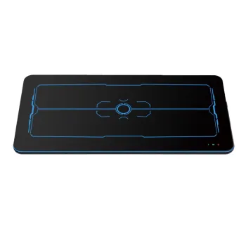 Blat do biurka gamingowy z LED 136 x 66 x 2.6 cm