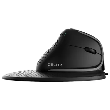 Mysz optyczna Delux M618XSD czarna, bezprzew.