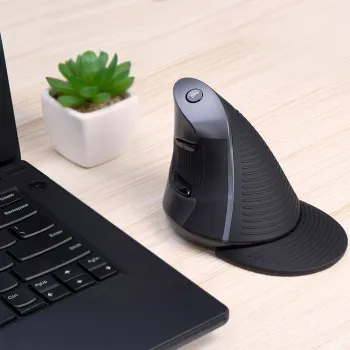 Ergonomiczna Mysz Delux M618G DB czarna bezprz.