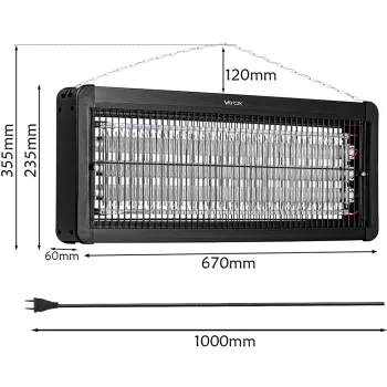 Lampa UV na owady wisząca/stojąca VAYOX IKV-60W