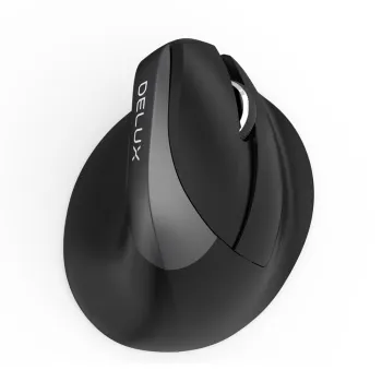 Mysz pionowa Delux M618 MINI szara, bezprzewodowa