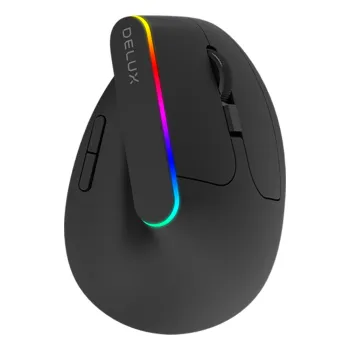 Bezprzewodowa Mysz Pionowa Delux M618 DB aku500mAh