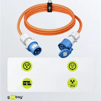 Przedłużacz kabel CEE do CEE 230V 16A IP44 10m