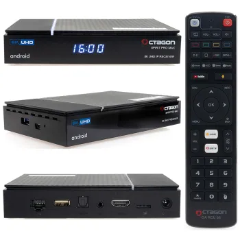 OCTAGON SPIRIT PRO MAX 8K UHD HDR10+ ANDROID TV