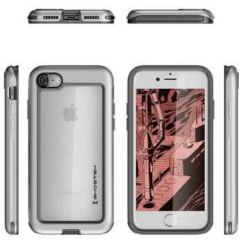 Etui Atomic Slim Apple iPhone 7 8 srebrny