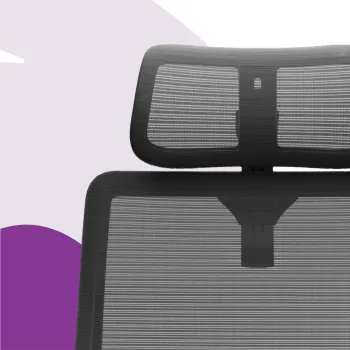 Ergonomiczny fotel Spacetronik LUMBO 44 Czarny