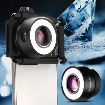 Obiektyw makro jubilerski 120x LED Apexel MS120