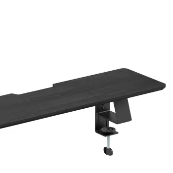 Szeroka półka nad biurko HUGEL11 Czarna 80 cm