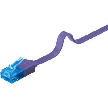 Kabel LAN Patchcord CAT 6A UTP PŁASKI violet 2m