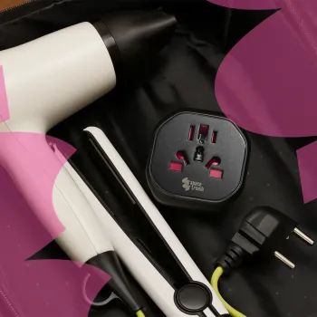 Adapter podróżny Spacetronik SR104 UK/US/AU 2500W