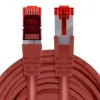 Kabel RJ45 CAT 6 S/FTP AWG27 LSZH czerwony 15m