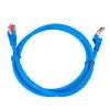 Kabel RJ45 CAT 6 S/FTP AWG27 LSZH niebieski 0,5m