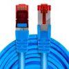 Kabel RJ45 CAT 6 S/FTP AWG27 LSZH niebieski 2m